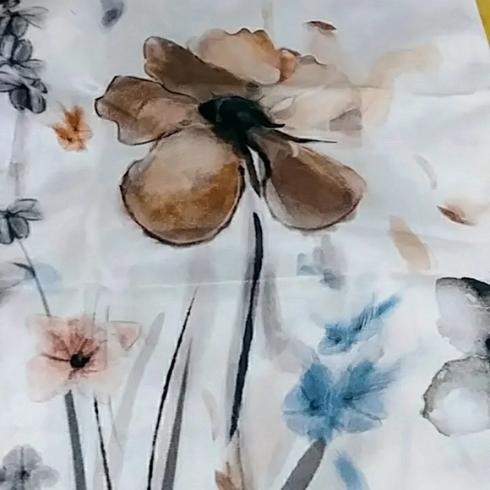Pillow Covers - Brown and blue theme floral Accent Pillow Covers, NWOT